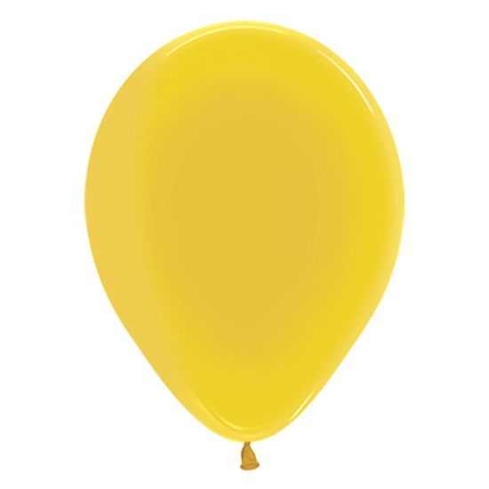 Balão Látex Cristal Amarelo 5