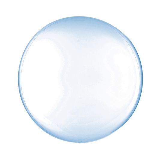 Balão Bolha Clear Azul 18