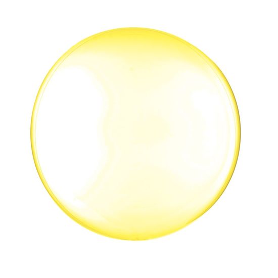 Balão Bolha Clear Amarelo 18