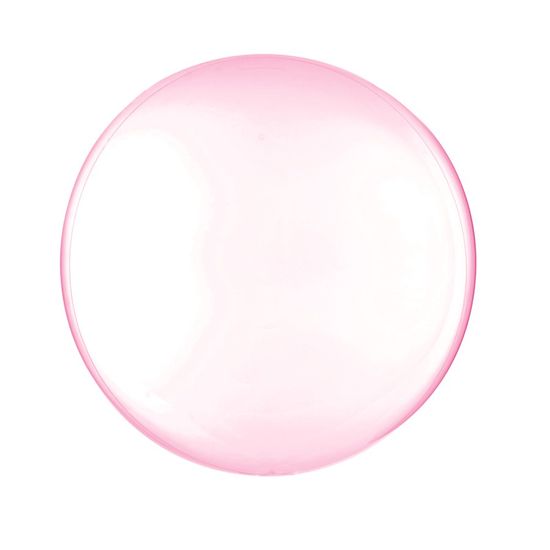 Balão Bolha Clear Rosa 18
