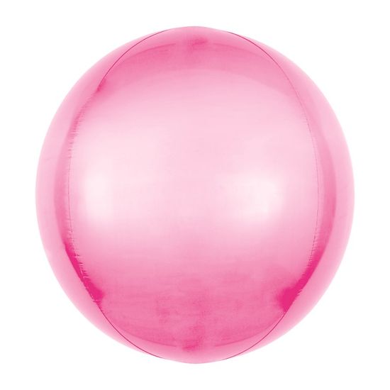 Balão Bolha Metal Rosa Claro 18