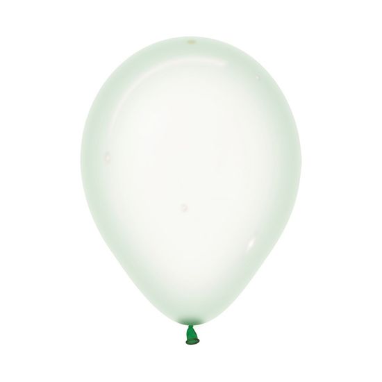 Balão Látex Cristal Pastel Verde 5
