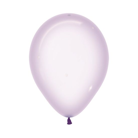 Balão Látex Cristal Pastel Lilás 5