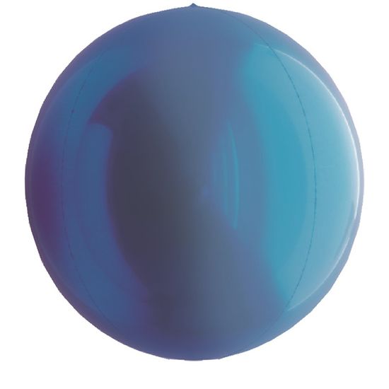 Balão Metalizado Redondo Esfera Azul 15'' / 38cm