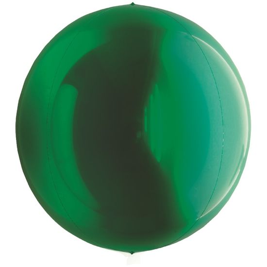 Balão Metalizado Redondo Esfera Verde 15'' / 38cm