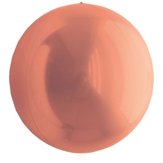 Balão Metalizado Redondo Esfera Rose Gold 15'' / 38cm