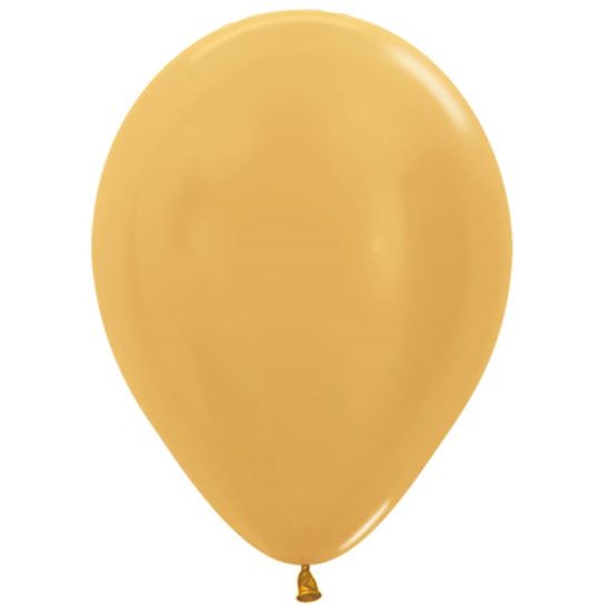 Balão Latex Metal Dourado 15