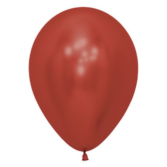 Balão Latex Reflex Liso Vermelho 12