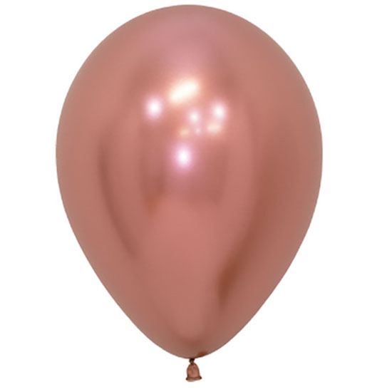 Balão Latex Reflex Rosê Gold 24