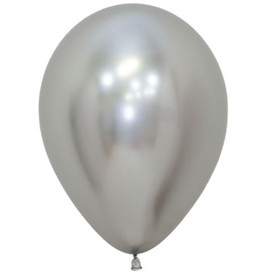 Balão Latex Reflex Prata 24
