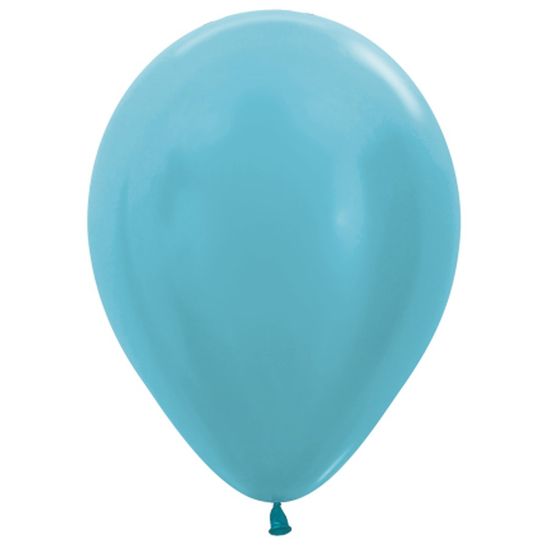 Balão Latex Satin Azul Caribe 12