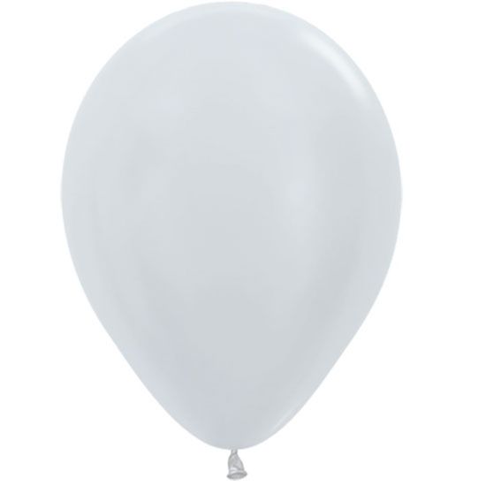 Balão Latex Satin Prata 15