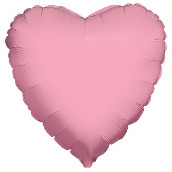 Balão Metalizado Coração Rosa 18'' / 45cm