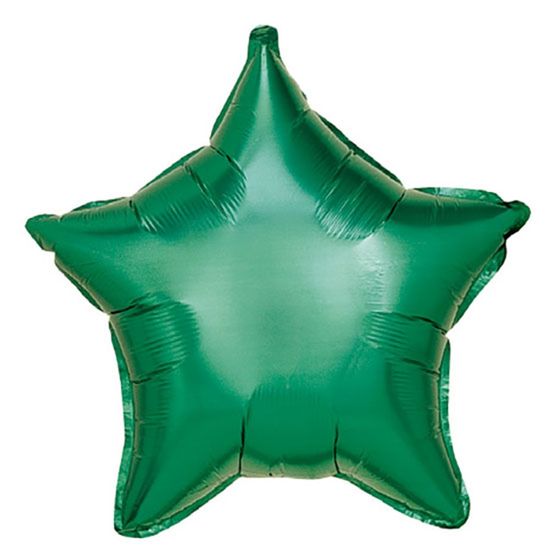 Balão Metalizado Estrela Verde 24'' / 60cm