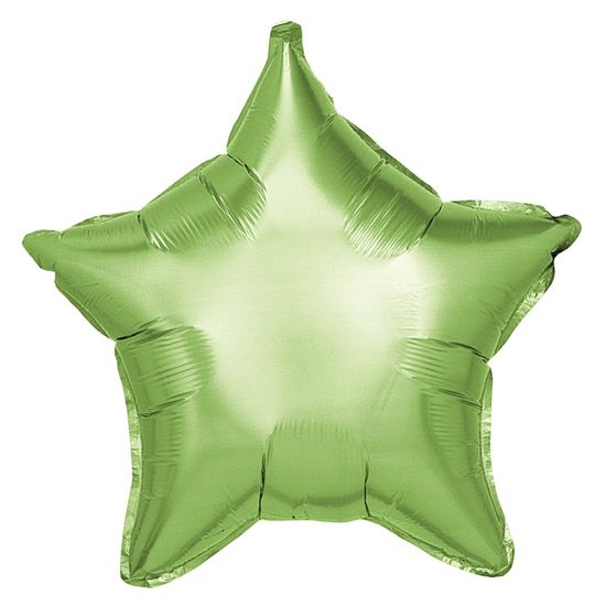 Balão Metalizado Estrela Verde Citrico 18'' / 45cm