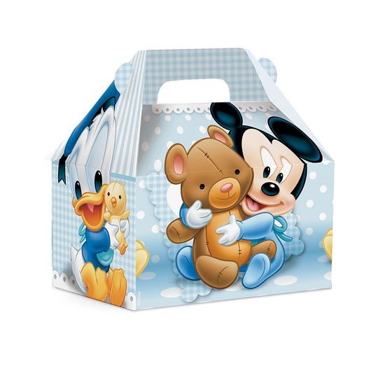 Caixa Maleta Kids Mickey Baby P 9X6X9 - 10 Un