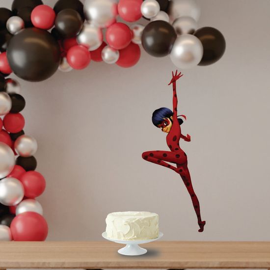 Festa Miraculous LadyBug - Cone com Aplique Miraculous Ladybug
