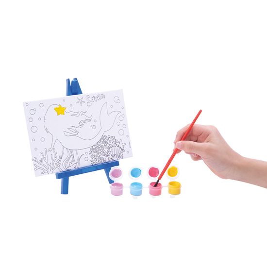 Tela Para Pintura Infantil Colorir Pintar Canvas Carro com Tinta e Pincel