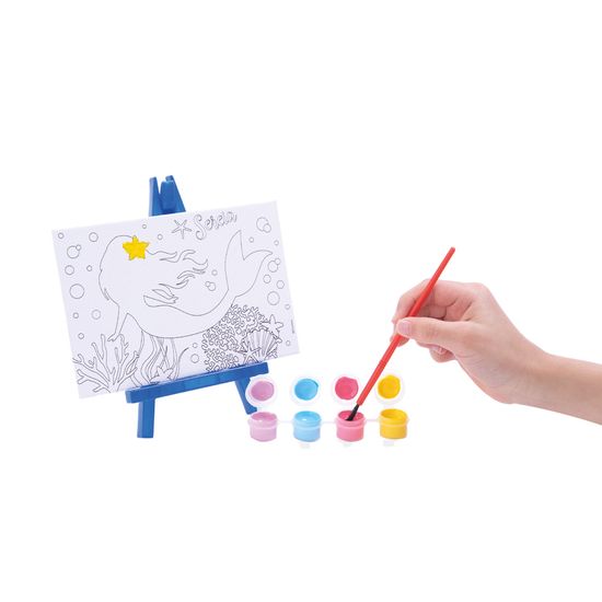 Tela Para Pintura Infantil Colorir Pintar Canvas Unicórnio com Tinta e  Pincel