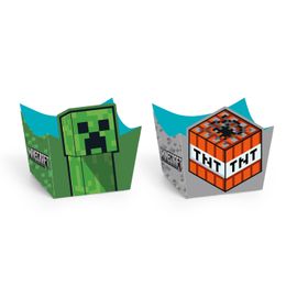 Cachepot Minecraft 11,5X11,5X11,5 - 8 Un - Festas da 25