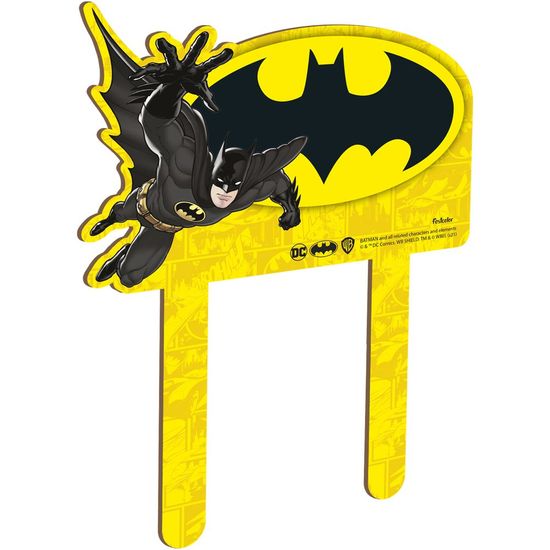MDF Topo para Bolo Batman Geek - Festcolor - 1Un
