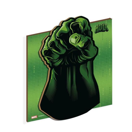 MDF Quadro Decorativo Hulk Avengers - Festcolor - 1Un