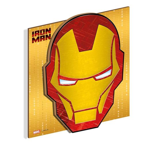 MDF Quadro Decorativo Homem de Ferro Avengers - Festcolor - 1Un