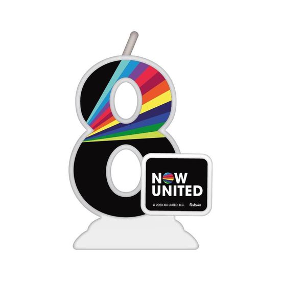 Vela Temática Now United Nº 8 - Festcolor - 1Un