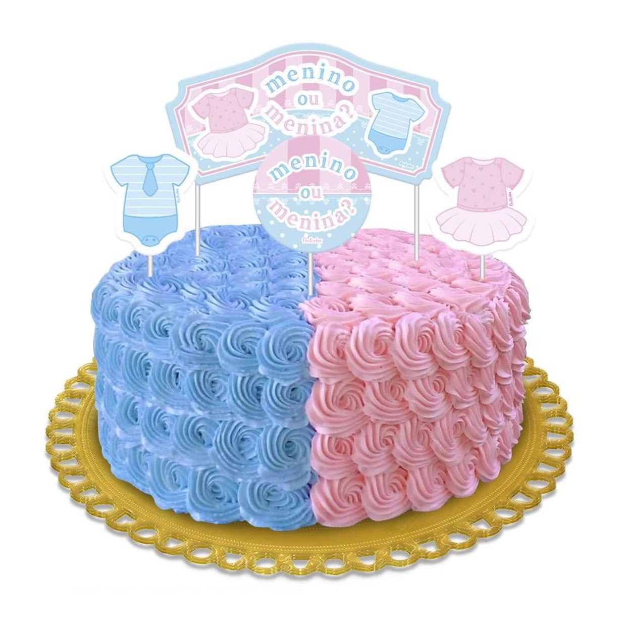 Topo de bolo de ouro rosa com glitter doce 16 - Decorações de festa de  aniversário de