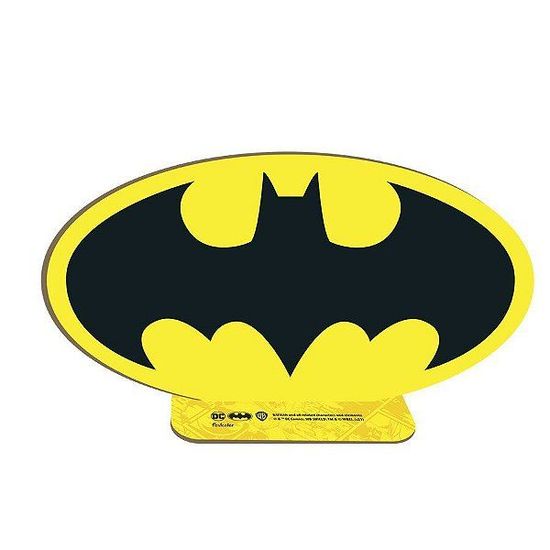 MDF Quadro Decorativo Brasão Batman Geek - Festcolor - 1Un