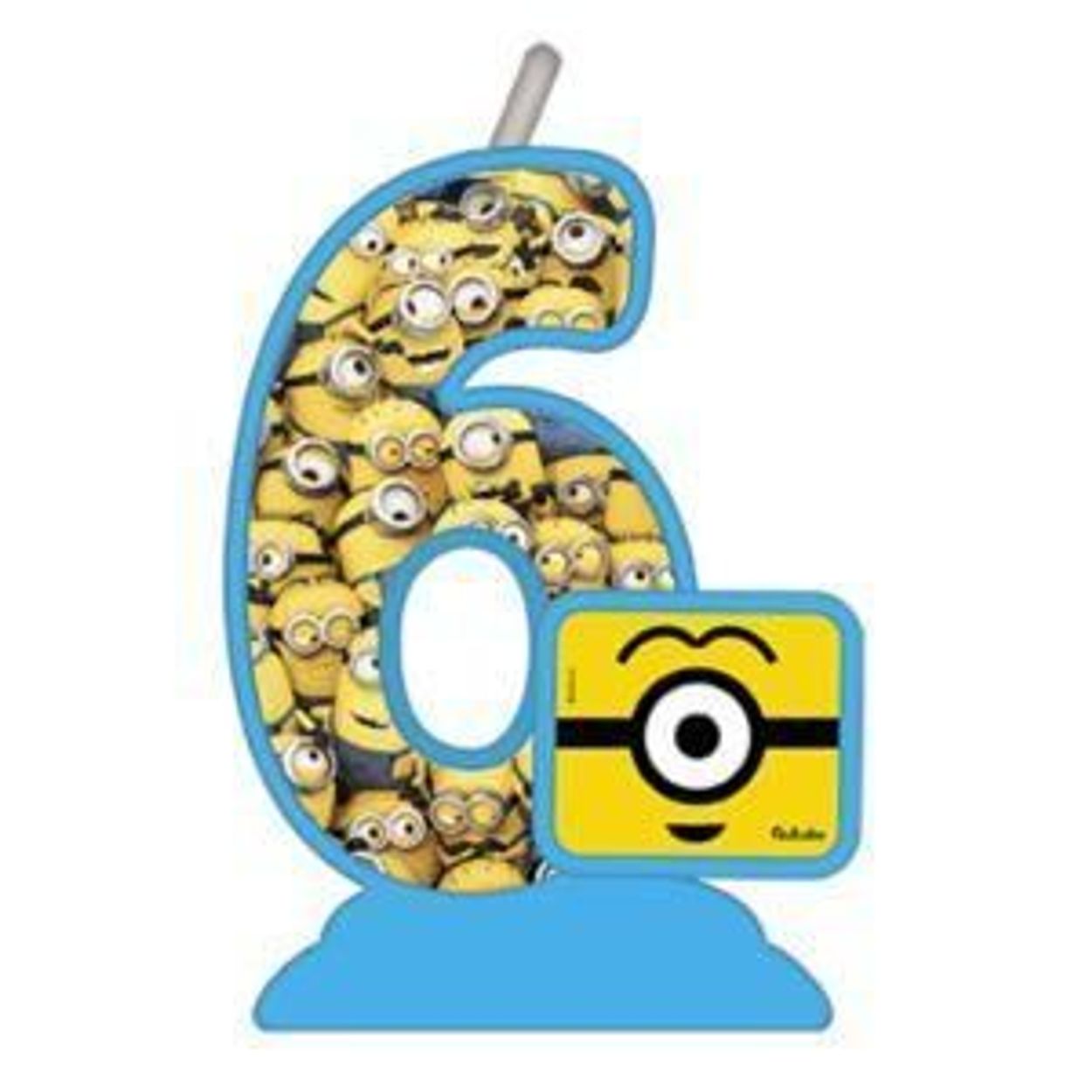 Vela Temática Minions Número 6 - Natal da 25