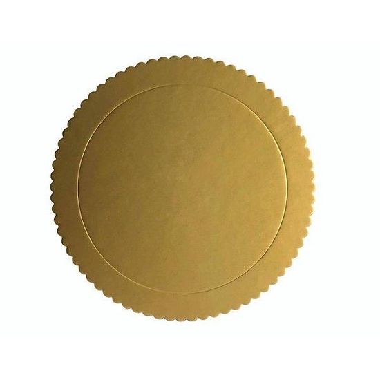 Cakeboard 35cm Dourado - Silver Plastic - 1 Un