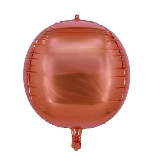 Balão Metalizado Redondo Rose - Silver Plastic - 1 Un