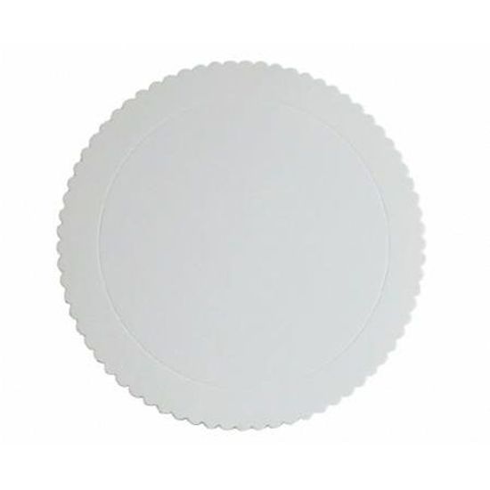 Cakeboard 32cm Branco - Silver Plastic - 1 Un