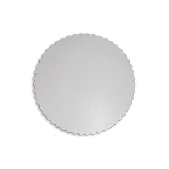 Cakeboard 26cm Branco - Silver Plastic - 1 Un