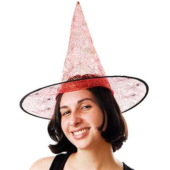 Chapéu de Bruxa Transparente Halloween - Para Festas