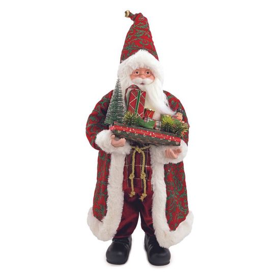Papai Noel Decorativo com Presentes Vermelho Branco 65cm - 1 Un