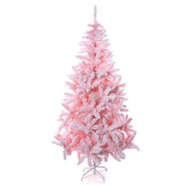 Árvore de Natal Rosa - Cotton Nevada - Loja Então é Natal