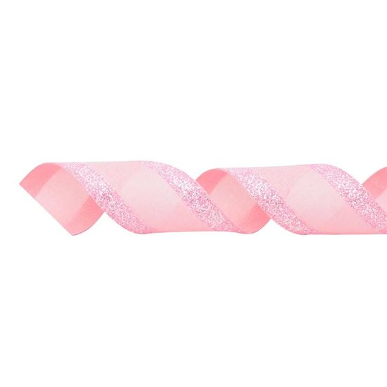 Fita Borda Glitter Rosa 6,3cmx9,14M - 1 Un