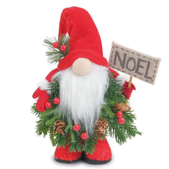Kringle Decorativo com Placa Noel e Arranjo - 1 Un