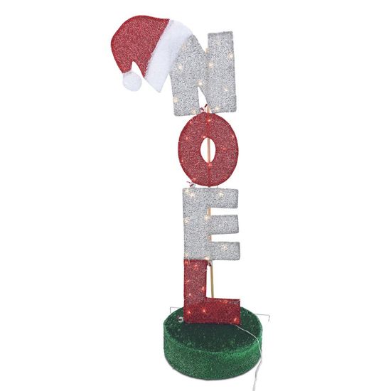 Luminoso Noel com Led Verde Vermelho Branco 100cm Bivolt - 1 Un