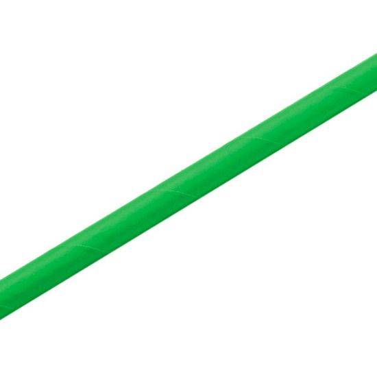 Canudo Papel Liso Verde - 12 un