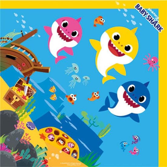 Express Baby Shark 35X35 - 25 Un