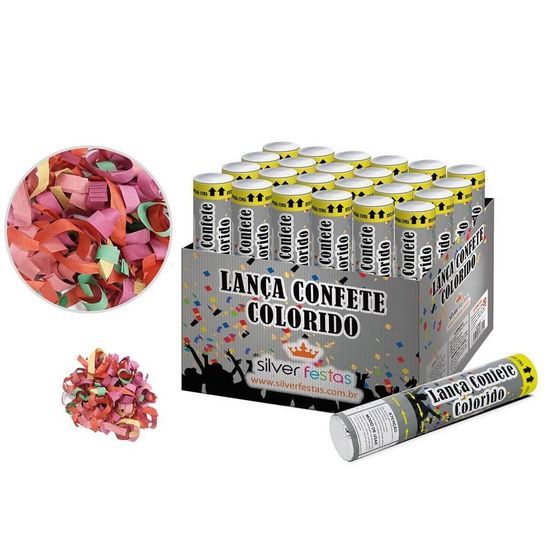 Lança Confete Colorido 20cm (LCN007)