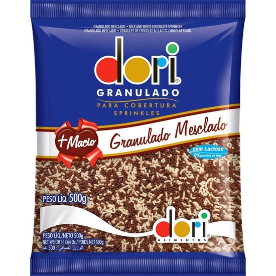 Pacote Chocolate Granulado Mesclado Dori - 500g