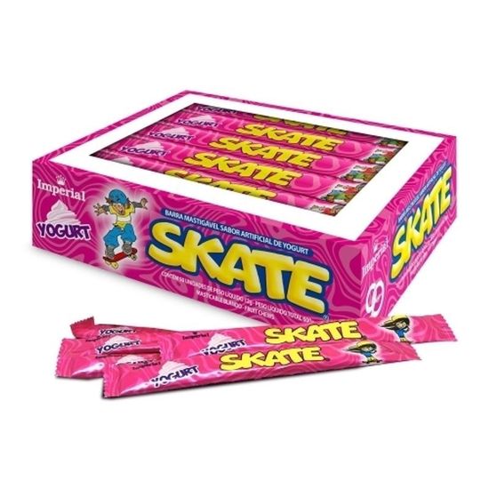 Bala Mastigável Skate Yogurt 12g - 50 Unidades
