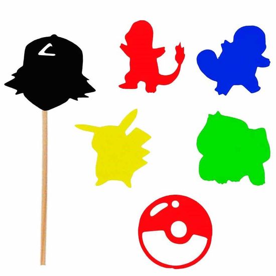 Enfeite Decorativo no Palito Pokémon M - 05 Un