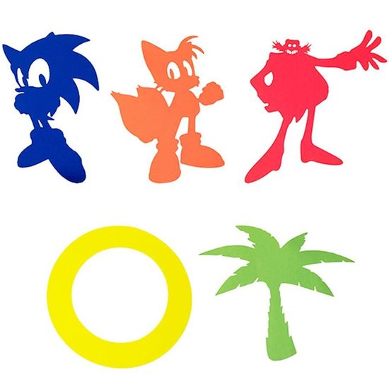 Festa Sonic - Aplique Artesanal Sonic G - 05 Un