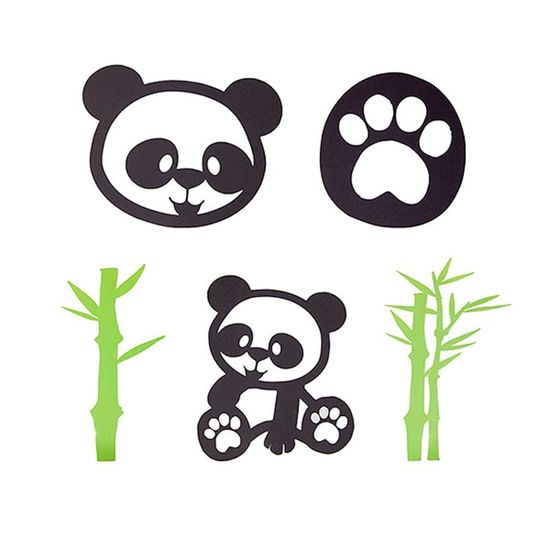 Festa Panda - Aplique Artesanal Panda M - 10 Un