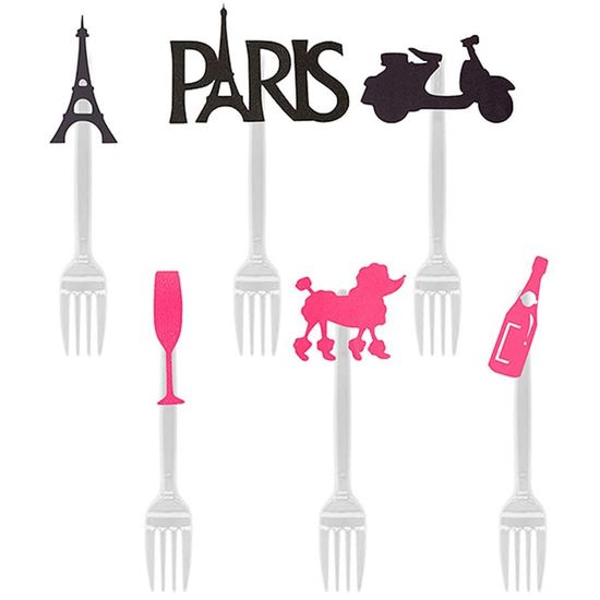 Garfo para Sobremesa com Aplique Festa Paris - 06 Un